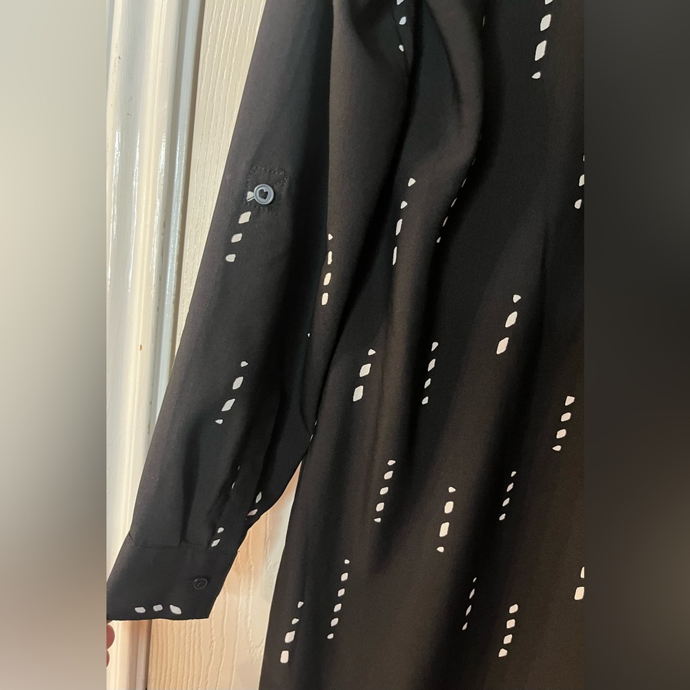🛍️Ann Taylor Small Black and White Dress - Picture 3 of 4